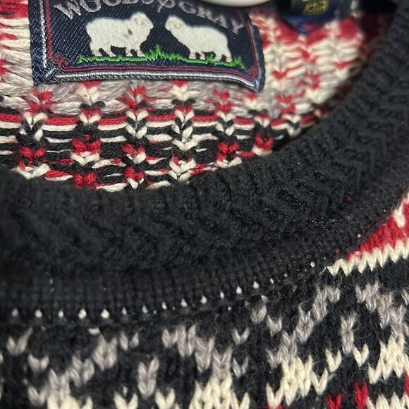 🔥🔥 Vintage WOODS & GRAY Heavy Thick Sweater - COOGI Style -Mens XL - EXCELLENT - Picture 6 of 7
